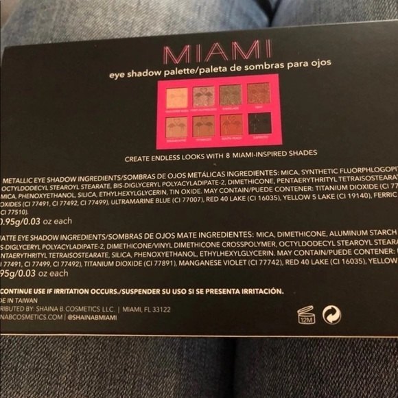 Shaina B Miami eyeshadow pallete - Picture 3 of 3